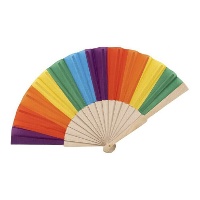 Éventail arc-en-ciel