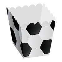 Boîtes à pop-corn Football 6,5 cm - 12 pcs.