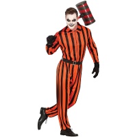 Costume de prisonnier arlequin pour homme