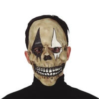 Masque crâne d'arlequin en latex