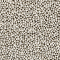 Saupoudreuses mini perles argentées 80 g - FunCakes