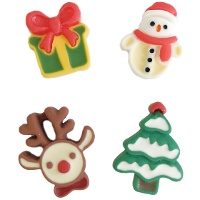 Figurines pour gâteau des fêtes de Noël en 2D de 2,5 - 3 cm - Dekora - 50 unités