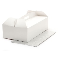 Boîte à gâteaux rectangulaire avec socle 46 x 36 x 12 cm - Decora