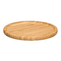 Plateau rond en bambou 20 x 20 cm pour apéritifs