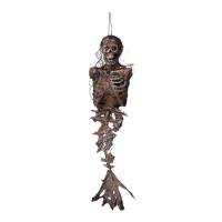 pendentif sirène squelette, 79 cm, avec lumière