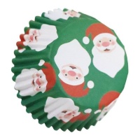 Capsules pour cupcake Père Noël avec intérieur en aluminium - PME - 30 pcs.
