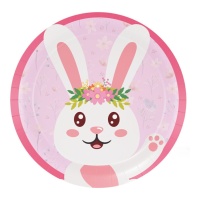 Assiettes Baby Bunny 18 cm - 8 unités