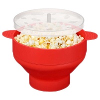 Bol en silicone pliable pour pop?corn au micro?ondes