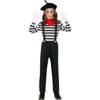 Costume de mime avec appareil dentaire pour enfants