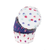 Capsules de cupcake à l'aquarelle - PME - 60 pcs.
