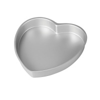 Moule à coeur en aluminium 35 x 7,5 cm - Decora