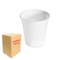 Gobelet en plastique blanc de 160 ml - 1000 pcs.