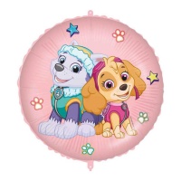 Paw Patrol Dog Patrol Ballon Skye et Everest 46 cm - Partygram