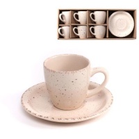 Tasse à café 100 ml Motas natural - DCasa - 6 services
