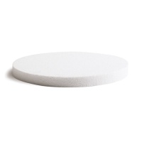 Base ronde en polystyrène 25 x 2,5 cm - Decora