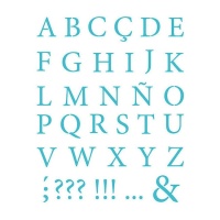 Pochoir alphabet lettre classique 20 x 28,5 cm - Artis decor - 1 unité