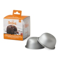 Moule hémisphérique en aluminium 7 cm - Decora - 10 pcs.