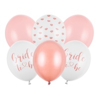 Ballons Bride en latex 30 cm - PartyDeco - 6 pcs.