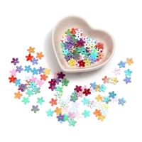 paillettes fleur 1 cm - 5 gr