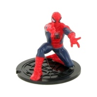Spiderman crouching cake topper 7 cm - 1 pièce