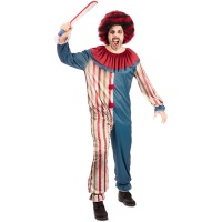 Costume de clown vintage pour homme