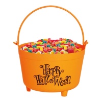 chaudron orange 30 cm Happy Halloween