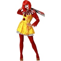 Costume de clown tueur sanglant pour femmes
