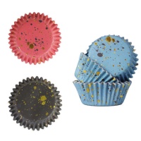 Capsule pour cupcake avec saupoudrage doré - PME - 30 pcs.