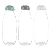 Bouteille en verre 1000 ml assortie - 1 pc.