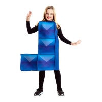 Costume Tetris bleu foncé pour enfants