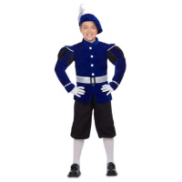 Costume de page bleu royal pour enfants