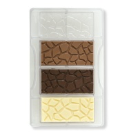 Moule à tablette en pierre à chocolat 20 x 12 cm - Decora - 4 cavités
