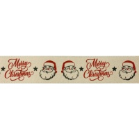 Ruban du Père Noël pour gâteau 2,5 cm - 1 mètre