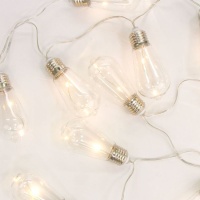 Guirlande lumineuse LED avec 10 ampoules à piles - 1,65 m