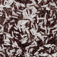 Vermicelles blancs et noirs de 65 g - Carmencita