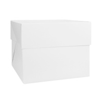 Boîte à gâteaux carrée 36,5 x 36,5 x 15 cm - Decora
