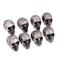 Crânes décoratifs 4 cm - 8 unités