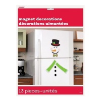 Magnets frigo bonhomme de neige - 13 pcs.