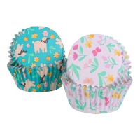 Capsules de cupcake au design printanier - PME - 60 pcs.