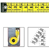Ruban à mesurer de couture 1,5 m x 1,9 cm jaune - Hoechstmass