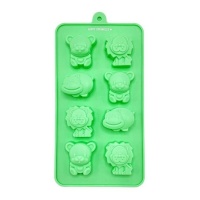 Moule en silicone pour animaux 20,5 x 11 cm - Happy Sprinkles - 8 cavités
