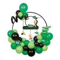 Kit de ballons de football avec cerceau et panneau - 36 unités