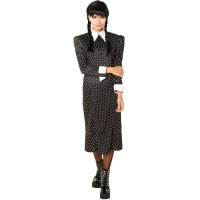 Mercredi Addams Costume de femme en robe