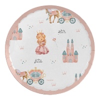 Assiettes Little Princess de 18 cm - 8 unités