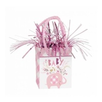 Ballon floral Éléphant rose d'un poids de 156 g