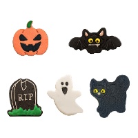 Figurines de sucre d'Halloween en 2D de 5 cm - Dekora - 40 unités