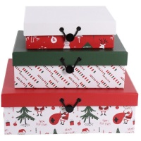 Boîte design de Noël - 3 pièces