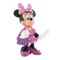 Dessus de gâteau Minnie Mouse avec sac 7 cm - 1 unité