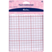 Papier à motif quadrillé 87 x 61 cm - Ourlet - 3 feuilles