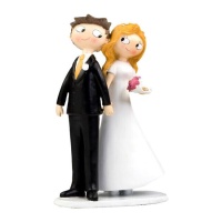Figurine pour le gâteau des mains des mariés 21,5 cm